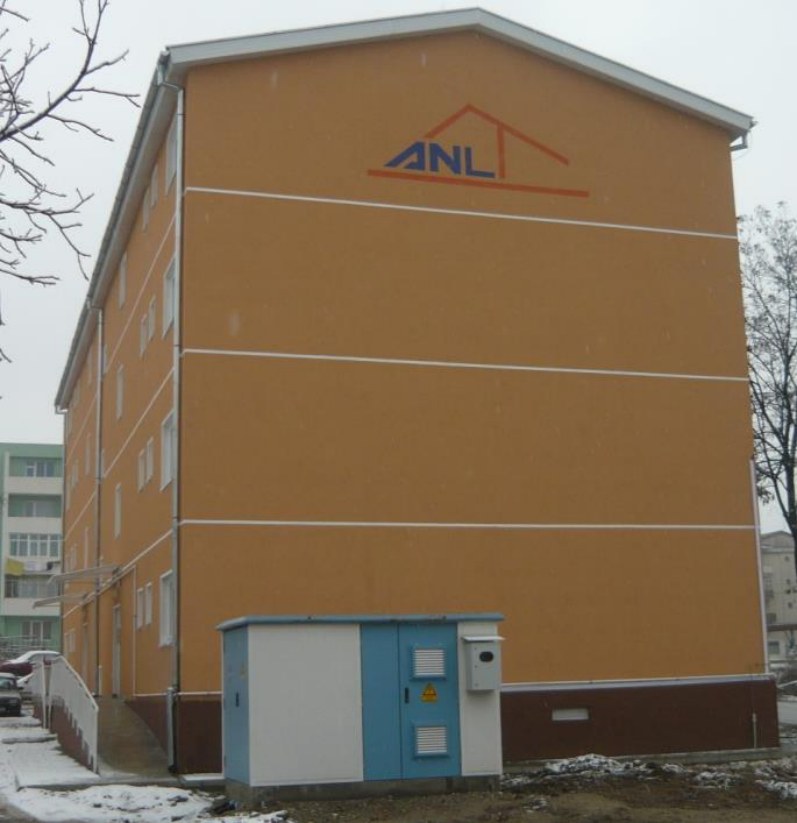 Exteriorul blocului – Bloc ANL Baia Sprie, Baia Sprie, Maramureș