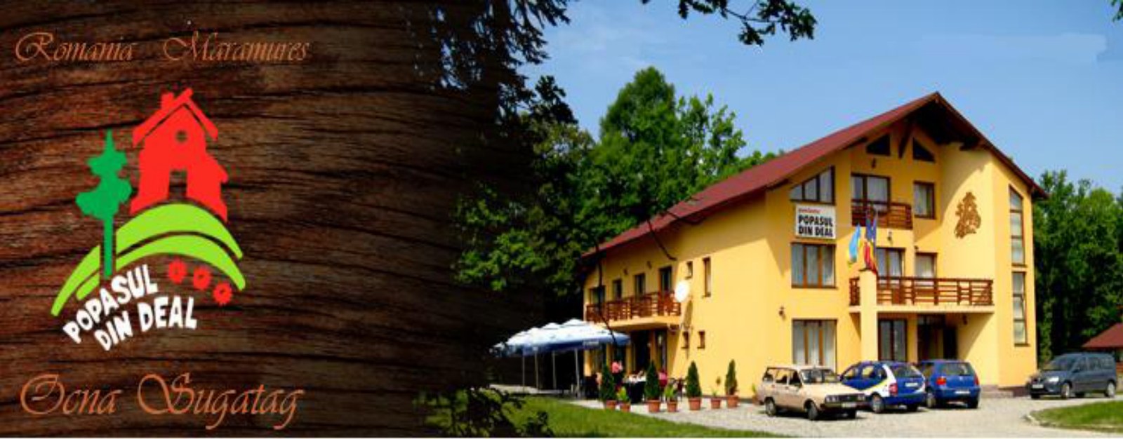 Exteriorul pensiunii – Pensiunea Turistică „Popasul din Deal”, Ocna Șugatag, Maramureș